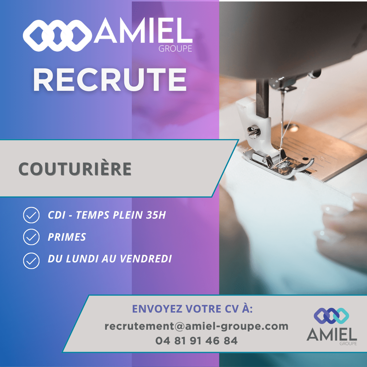 Recrutement Amiel : Commercial senior BtoB